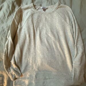 Athleta Coaster Luxe Sweatshirt fog Heather grey - washed, never worn